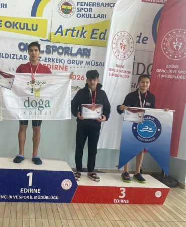 Bilecikli yüzücüden Edirne’de bronz madalya
