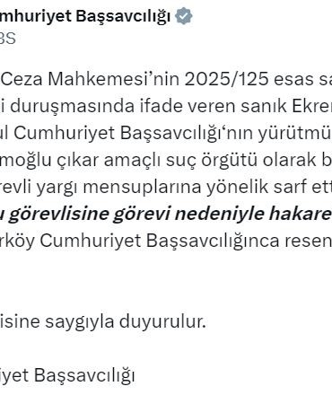Ekrem İmamoğlu, hakkında "hakaret ve tehdit" suçlarından soruşturma başlatıldı