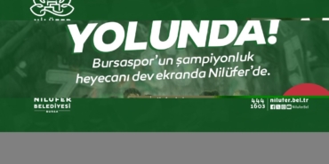 Bursaspor’un maç heyecanı Nilüfer’de yaşanacak