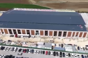 Silivri’ye inşa edilen duruşma salonu havadan görüntülendi