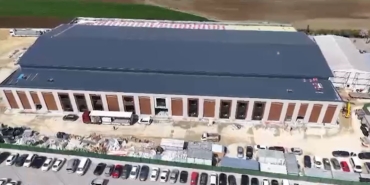 Silivri’ye inşa edilen duruşma salonu havadan görüntülendi