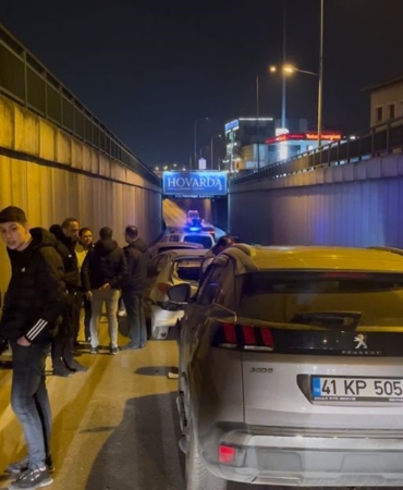 Bursa’da zincirleme trafik kazası sonrası kavga çıktı