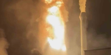 Yağ kazanı patlayan entegre tesisi alev alev yandı