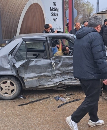 2 aracın karıştığı kazada 4’ü çocuk 9 kişi yaralandı