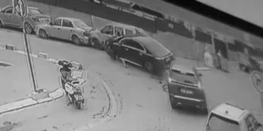 Tekirdağ’da 5 aracın karıştığı zincirleme kaza kamerada