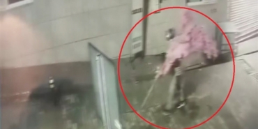 ‘Bir kafeden daha fazlası’ yazısını fark etti, ağacı sırtlayıp gitti O anlar kamerada