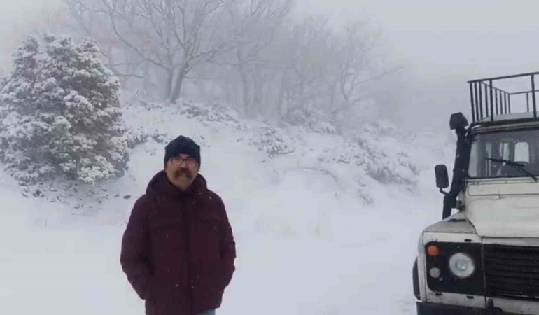 Tekirdağ’da yüksek kesimler beyaza büründü