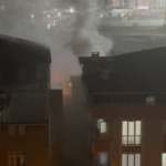 Binada çıkan yangın söndürüldü