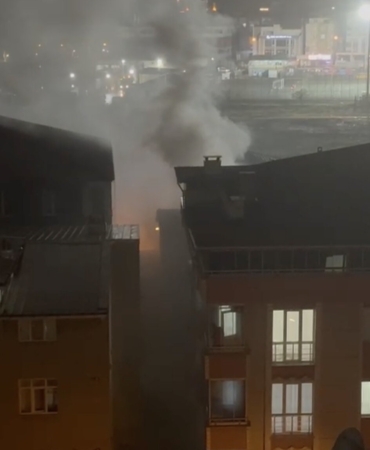 Binada çıkan yangın söndürüldü