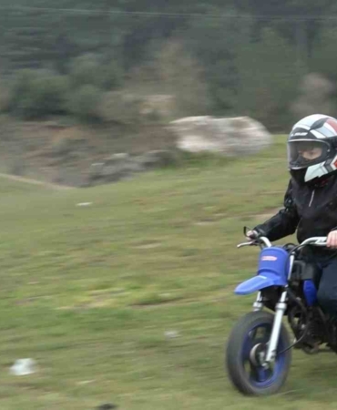 2 yaşında bisiklete binince, hedefini büyüttü