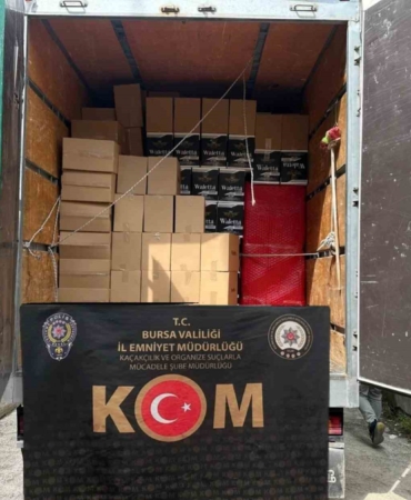 Bursa’da 6 milyon 360 bin kaçak makaron ele geçirildi