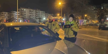 Mudanya’da trafikte huzur için gece denetimi