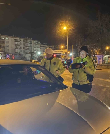 Mudanya’da trafikte huzur için gece denetimi
