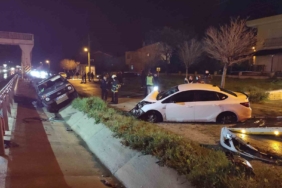Edirne’de otomobil ile cipin çarpıştığı kazada 3 kişi yaralandı