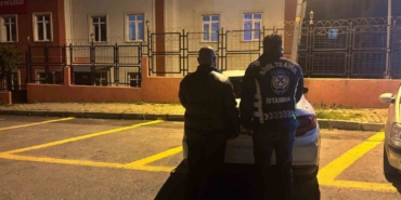 Trafikte saldırı kamerada