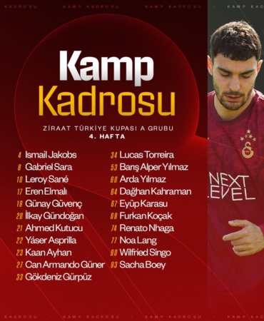 Galatasaray’da Alanyaspor maçının kamp kadrosu açıklandı