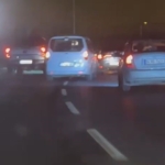 Başakşehir’de düğün konvoyu trafiği tehlikeye attı
