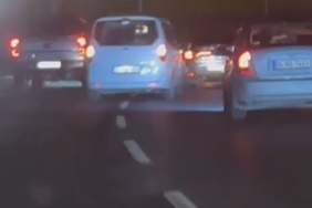 Başakşehir’de düğün konvoyu trafiği tehlikeye attı