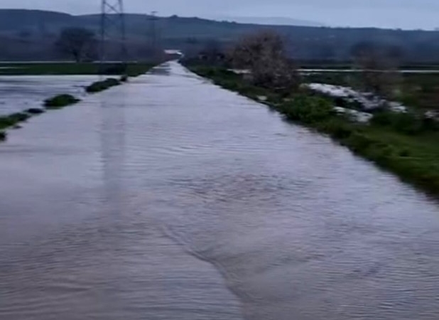 Susurluk Çayı’nda sular yükseldi
