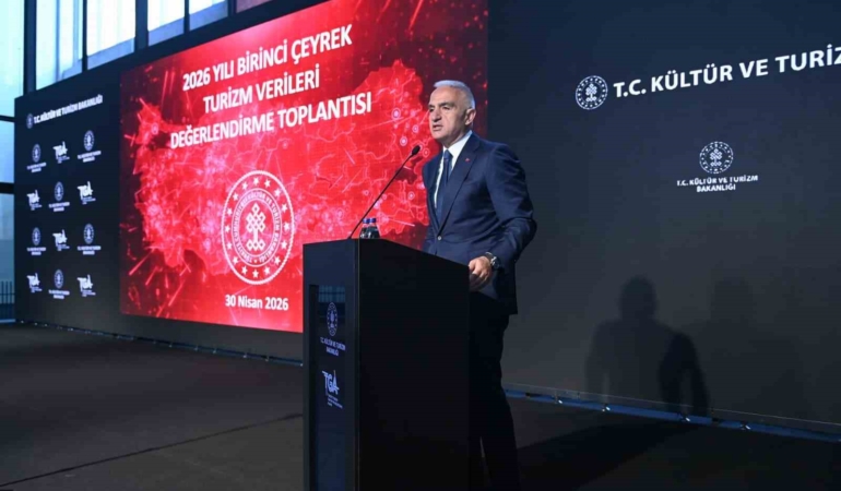 Bakan Ersoy: "Turizm geliri 2026 yılının ilk çeyreğinde yüzde 4,2 artışla 9,8 milyar dolar oldu"