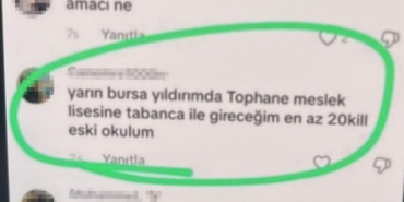 Maraş ve Urfa’da okula yapılan saldırı sonrası Bursa’da "Sıra bende" yazan şüpheliye operasyon düzenlendi