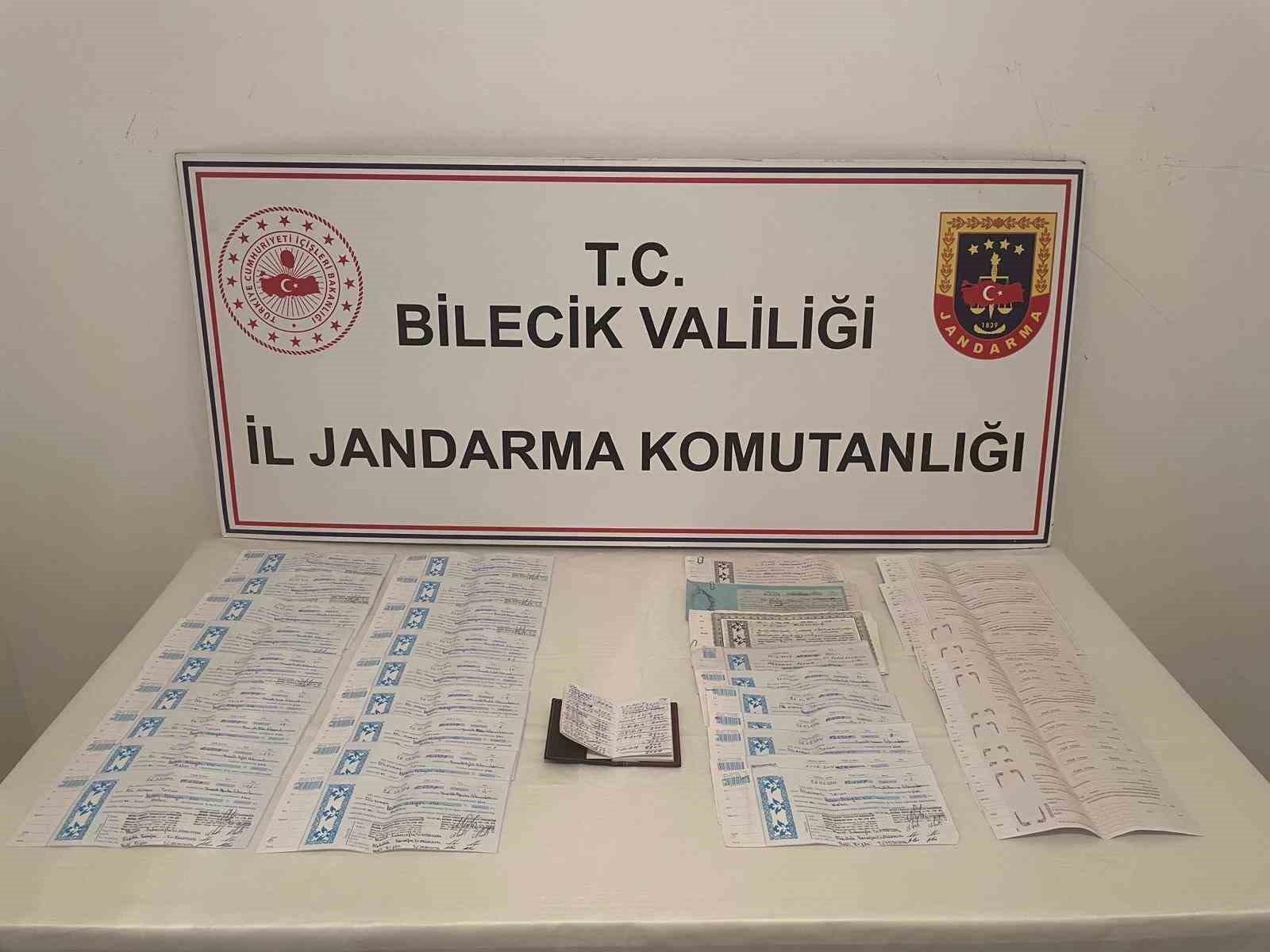 Bilecik’teki tefecilik operasyonu