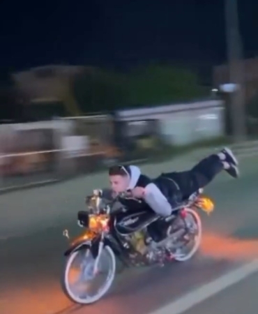 Dünyanın en pahalı uzanması... 200 bin TL ceza yedi, motosikleti bağlandı