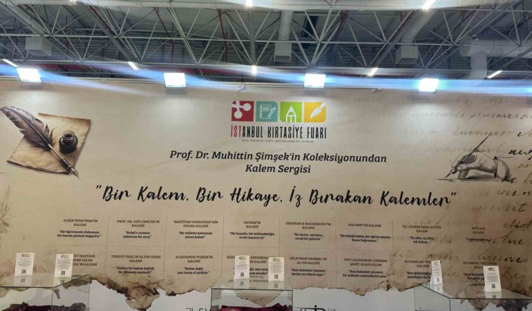 Tarihe iz bırakan kalemler, 32’nci İstanbul Kırtasiye Fuarı’nda sergilendi