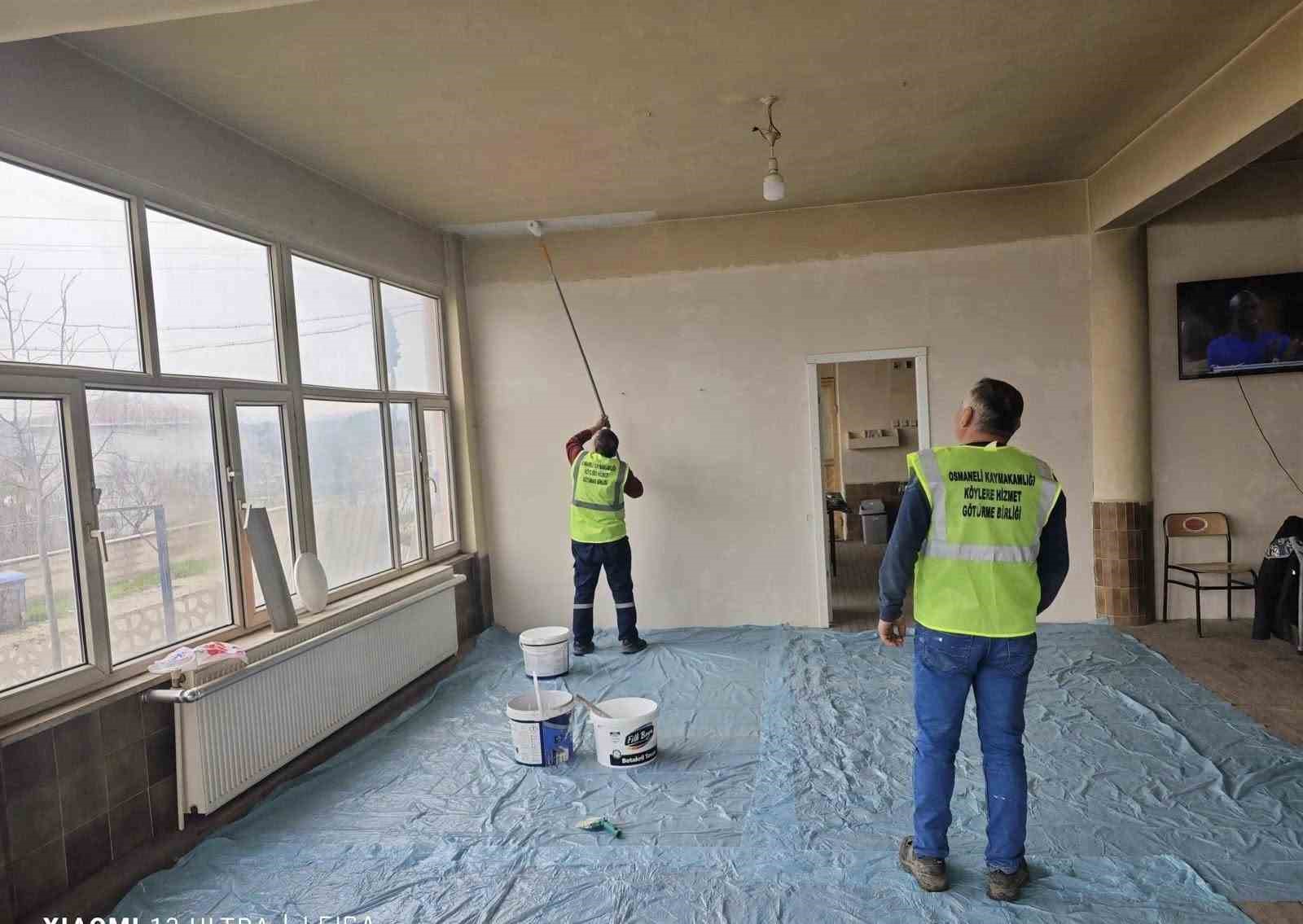 Bilecik’te köy konaklarına bakım ve onarım yapıldı