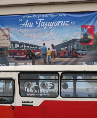 Balıkesir’de toplu taşıma gününde nostalji rüzgârı