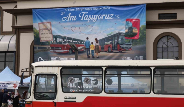 Balıkesir’de toplu taşıma gününde nostalji rüzgârı