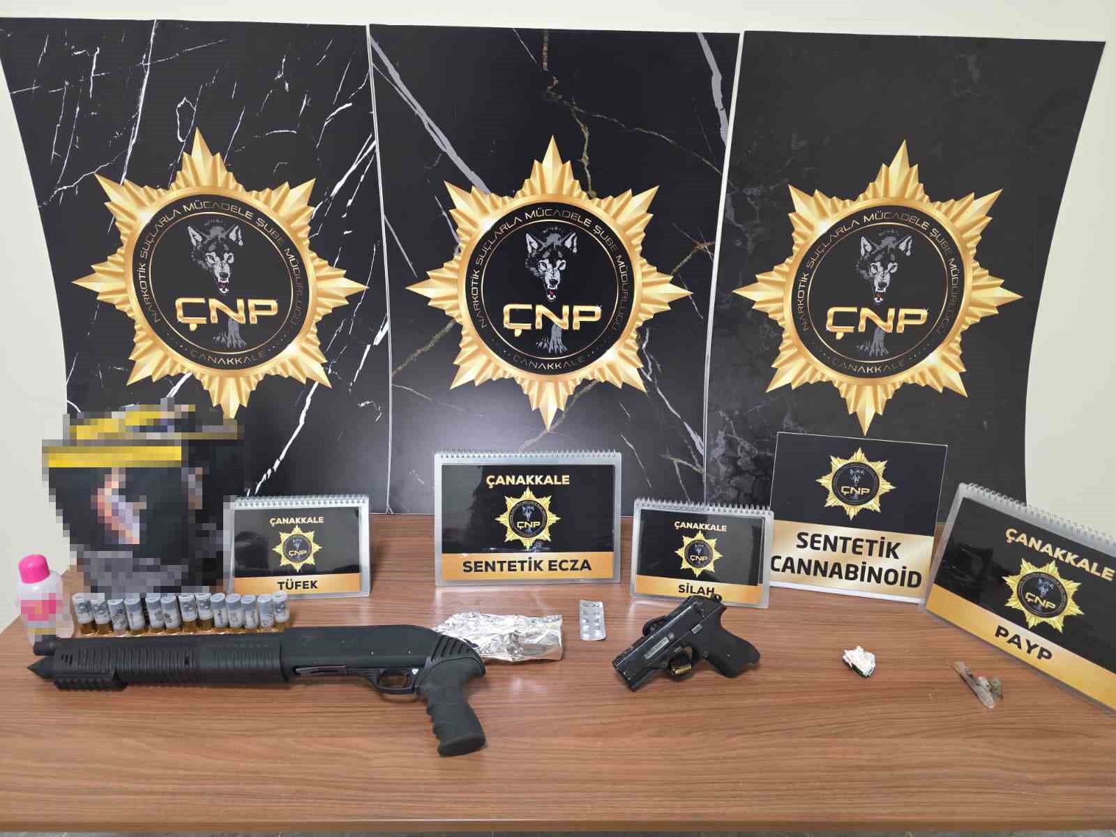 Çanakkale’de farklı suçlardan aranması olan 5 şüpheli tutuklandı