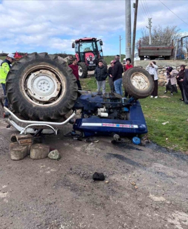 Traktör kazasında 1 kişi hayatını kaybetti