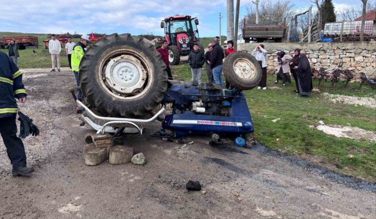 Traktör kazasında 1 kişi hayatını kaybetti