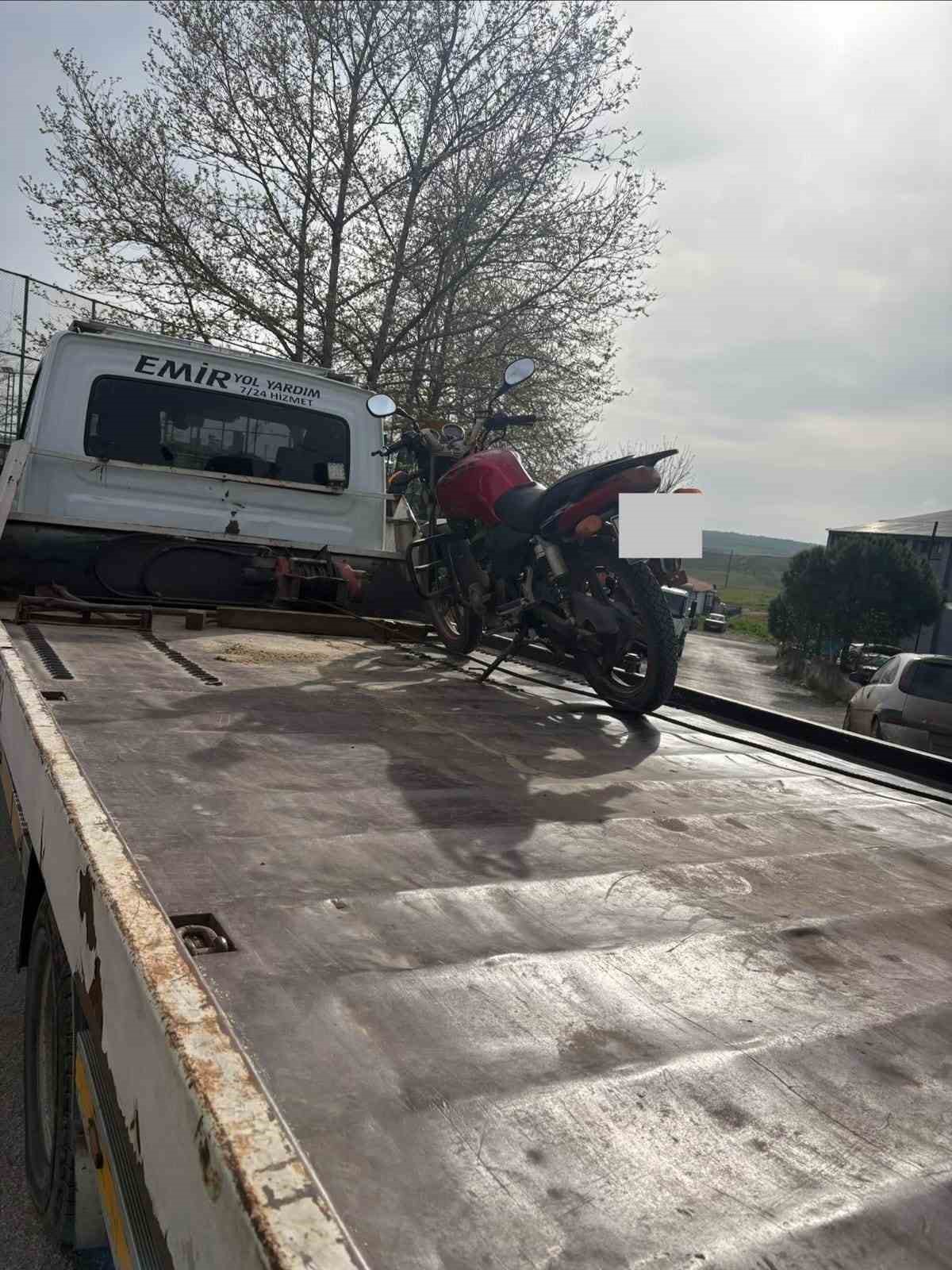Edirne’de motosikletliye 24 bin 162 TL ceza