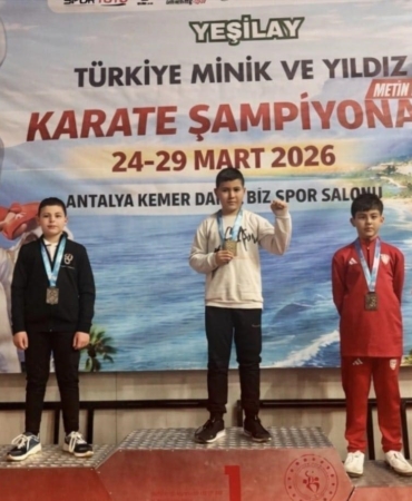Bilecikli sporcudan Türkiye Karate Şampiyonası’nda bronz madalya