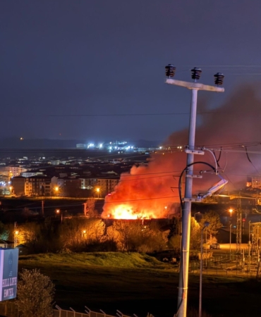 Lüleburgaz’da korkutan yangın