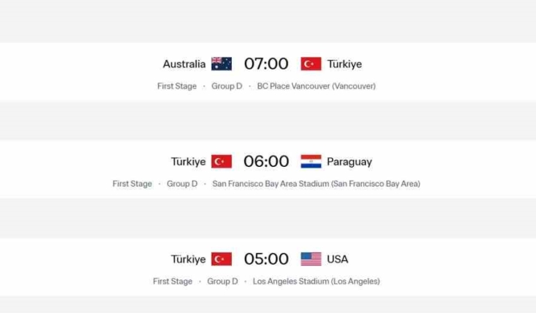 A Milli Takım’ın Dünya Kupası fikstüründe değişiklik