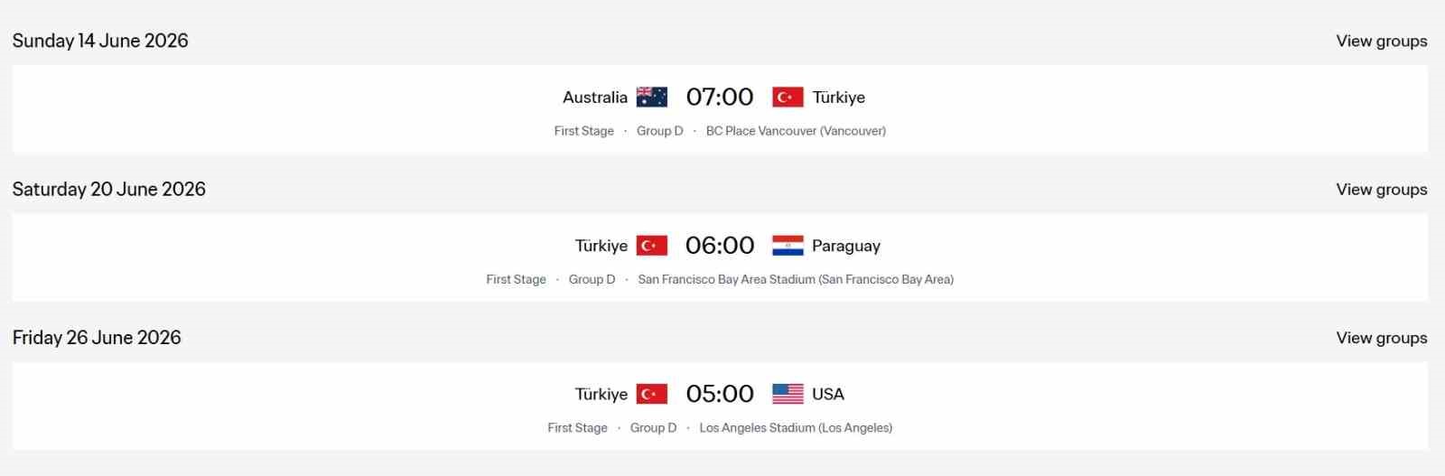 A Milli Takım’ın Dünya Kupası fikstüründe değişiklik