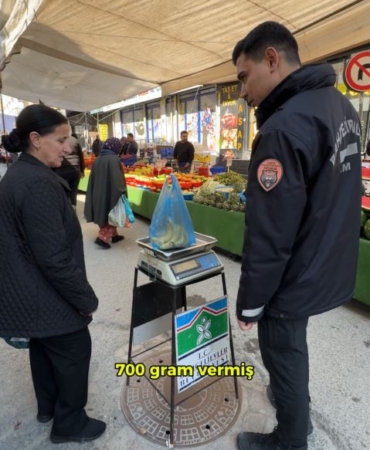 Bahçelievler’de pazarcının tartı oyunu bozuldu
