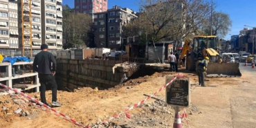 Fenerbahçe Chobani Stadyumu yanında korkutan çökme