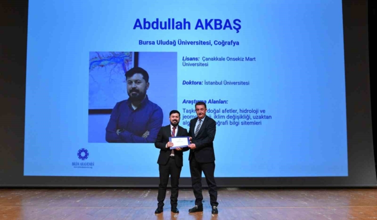 BUÜ’lü akademisyene "Bilim Akademisi 2026" ödülü