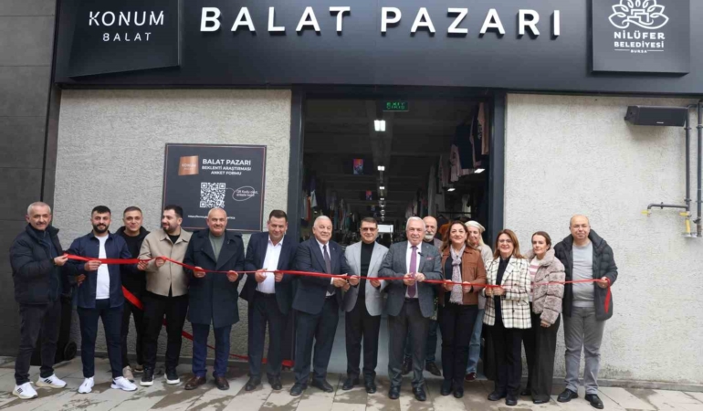 Nilüfer’in 8’inci giyim pazarı Balat’ta açıldı