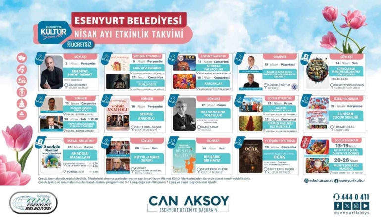 Esenyurt’ta bahar kültür ve sanatla karşılanıyor