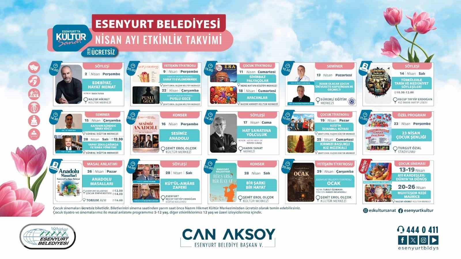 Esenyurt’ta bahar kültür ve sanatla karşılanıyor