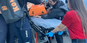 Kalp krizi geçirip dereye düştü
