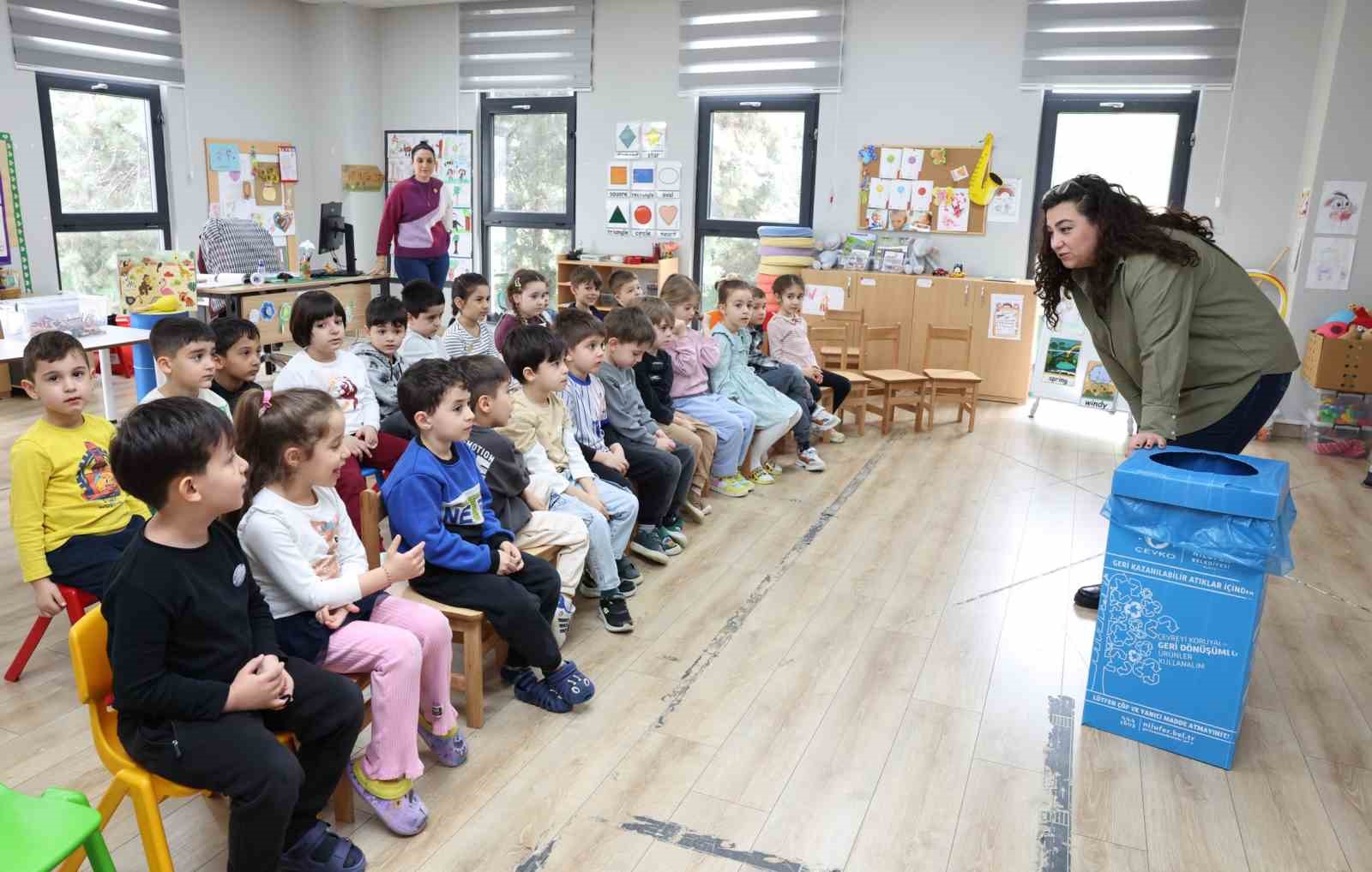 Nilüfer’de miniklere geri dönüşüm eğitimi