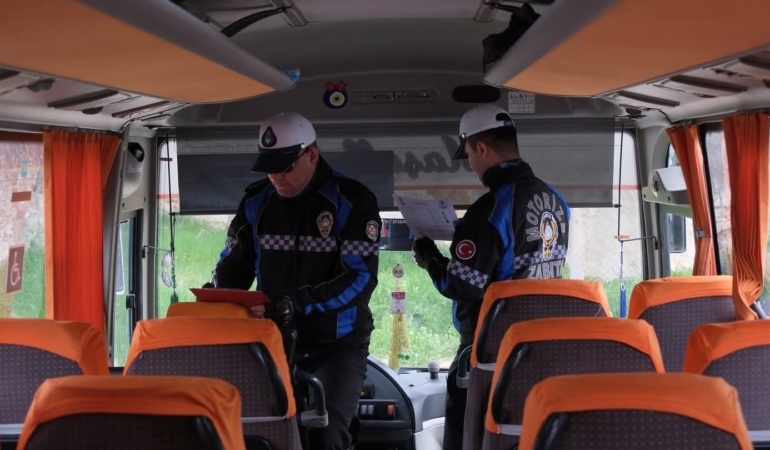Kırklareli’de okul servislerine yönelik denetim