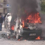 Ataşehir’de minibüs alev alev yandı