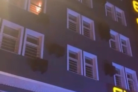 Otel odasındaki yangın itfaiye ve 112’yi alarma geçirdi